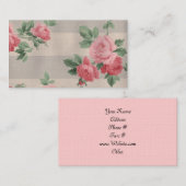 Romantische Rozen Visitekaartje (Voorkant / Achterkant)