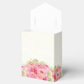 Romantische Rozen Waterverf bruiloft Bedankdoosjes (Geopend)