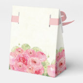 Romantische Rozen Waterverf bruiloft Bedankdoosjes (Achterkant)