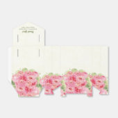 Romantische Rozen Waterverf bruiloft Bedankdoosjes (Uitgevouwen)