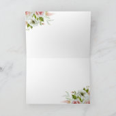 Romantische Rozen Waterverf Happy Birthday Kaart (Binnen)