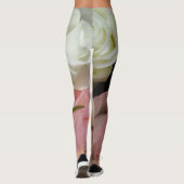Romantische Rozen Zacht roze bloemen Leggings (Achterkant)