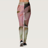 Romantische Rozen Zacht roze bloemen Leggings (Achterkant)