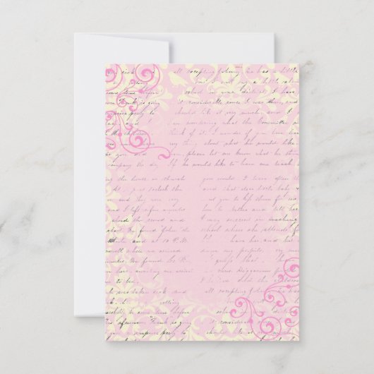  Romantische RSVP-bruiloft RSVP Kaartje (Achterkant)