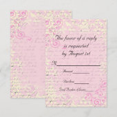 Romantische RSVP-bruiloft RSVP Kaartje (Voorkant / Achterkant)