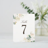 Romantische Rustieke Bos Tafel Nummer Kaarten (Staand voorkant)