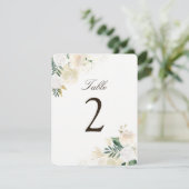 Romantische Rustieke Bos Tafel Nummer Kaarten (Staand voorkant)