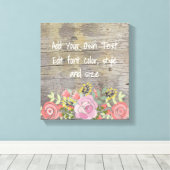 Romantische rustieke chic canvas afdruk (Insitu (Houten vloer))