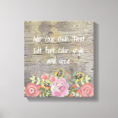 Romantische rustieke chic canvas afdruk (Voorkant)