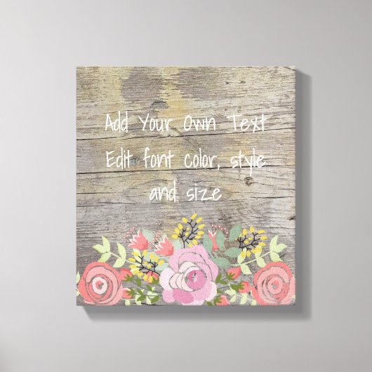 Romantische rustieke chic canvas afdruk (Voorkant)