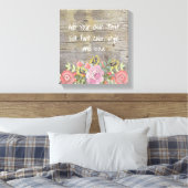 Romantische rustieke chic canvas afdruk (Insitu (Slaapkamer))