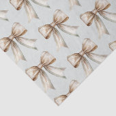 Romantische Rustieke Groene Witte Gouden Boog Brui Tissuepapier (Detail)