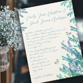 Romantische rustieke wilde bloem vlinder bruiloft kaart