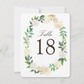 Romantische Rustieke Woodland Tafel Aantal Kaarten (Achterkant)