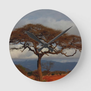 Romantische Safari Afrika Vrijgezellenfeest Custom Ronde Klok