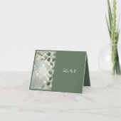 Romantische Sage Green Eucalyptus Trouwtafel kaart (Voorkant)