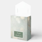Romantische Sage Green Eucalyptus Wedding Bedankdoosjes (Geopend)