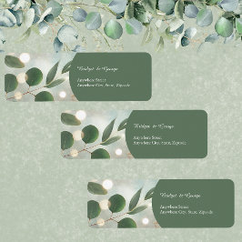 Romantische Sage Green Eucalyptus Wedding Etiket