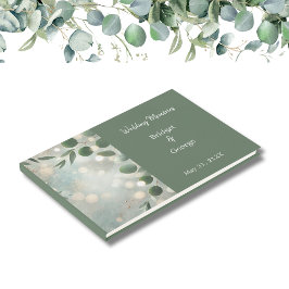 Romantische Sage Green Eucalyptus Wedding Gastenboek