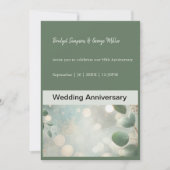 Romantische Sage Green Eucalyptus Wedding Kaart (Voorkant)
