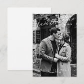 Romantische Save the Date (Voorkant / Achterkant)