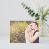 Romantische Save the Date aankondiging (Staand voorkant)