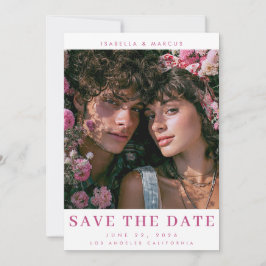 Romantische 'Save The Date' Plat Kaart