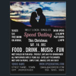 Romantische Scene, Speed Dating Event Adverteren Flyer<br><div class="desc">De Romantische Scène,  de gebeurtenis van de Snelheidsbepaling Adverteren Flyer door de Opslag van het Visitekaartje.</div>