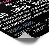 Romantische Scene, Speed Dating Event Adverteren Poster (Hoek)