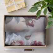 Romantische scharlaken roos decoupage tissuepapier (Geschenk)