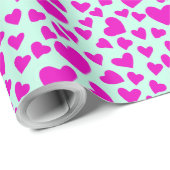 Romantische Schattigee harten houden van Valentijn Cadeaupapier (Rol Hoek)