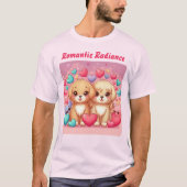 Romantische Schattigee Puppies: Valentijn Special T-shirt (Voorkant)