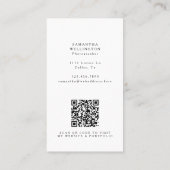 Romantische Schattigee Whimsical Hart Bruiloft Fot Visitekaartje (Achterkant)