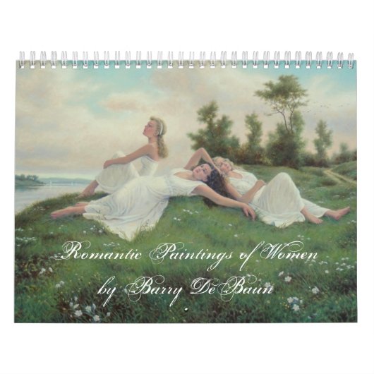 Romantische schilderijen van vrouwen van Barry DeB Kalender (Hoes)