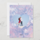 Romantische Science-Fiction Ruimtevaarders Paar Va Feestdagenkaart (Achterkant)