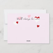 Romantische Scrapbook Foto Valentijn Feestdagenkaart (Achterkant)