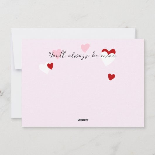 Romantische Scrapbook Foto Valentijn Feestdagenkaart (Achterkant)