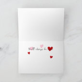 Romantische Scrapbook Foto Valentijn Kaart (Binnen)