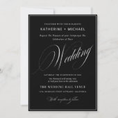 Romantische Script Calligrafie Eenvoudig & Chic Tr Kaart (Voorkant)