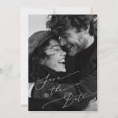 Romantische Script Foto Opslaan van de Datum uitno (Achterkant)