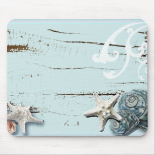 Romantische SeaShell Beach bruiloft gunst Muismat