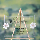 Romantische Sering Bloem Bruidsdouche Acryl Bord (Neutraal)