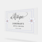 Romantische Sering Bloemige Bruidsborrel Acryl Bord (Hoek)