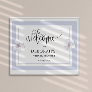 Romantische Sering Bloemige Bruidsdouche Poster