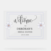 Romantische Sering Bloemrijke Bruidsdouche Acryl Bord (Voorkant)