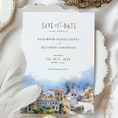 Romantische Sevilla Spanje Bestemming Save the Dat Kaart