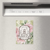 Romantische Shabby Chic Franse decor Botanisch Magneet (Insitu (Vaatwasser))