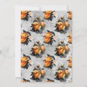 Romantische Shabby-Chic Gotische Bloemen Kaart (Achterkant)