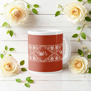 Romantische Shabby Chic Rode Roest Mr Trouw Mok