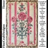 Romantische Shabby Chic Rozen CZ8 Decoupage Tissuepapier